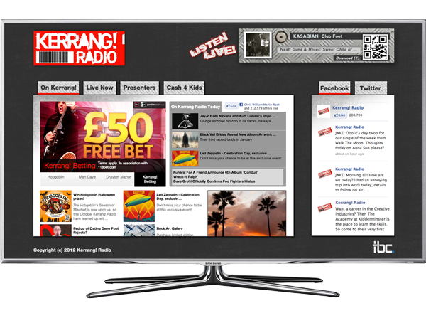 Kerrang! Radio Smart TV App